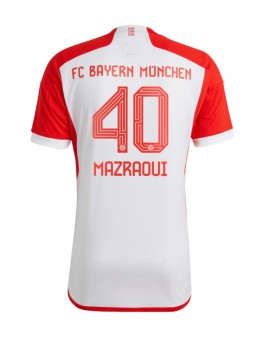 Moški Nogometna dresi replika Bayern Munich Noussair Mazraoui #40 Domači 2023-24 Kratek rokav